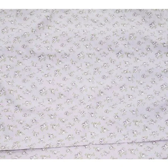 Vintage Laura Ashley Calico Floral Print King Cotton Pillow Sham Light Purple - Picture 5 of 5